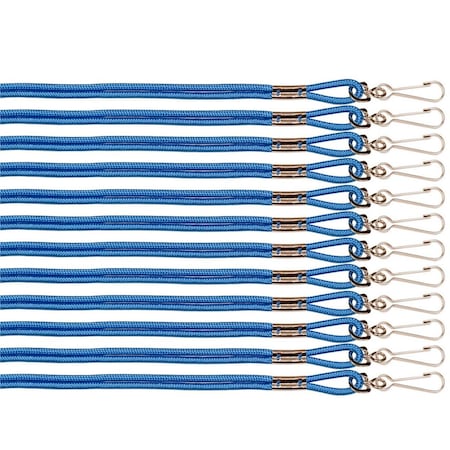 Champion Sports Heavy Nylon Lanyard, Blue 126BL